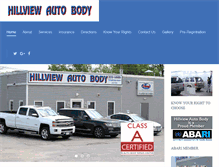 Tablet Screenshot of hillviewautobody.com